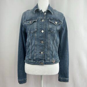 Guess Y2K Fitted Denim Blue Jacket - Medium